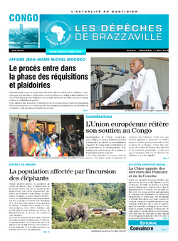 Les Dépêches de Brazzaville : Édition brazzaville du 11 mai 2018