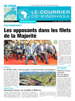 Les Dépêches de Brazzaville : Édition le courrier de kinshasa du 16 mai 2018