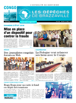 Les Dépêches de Brazzaville : Édition brazzaville du 29 mai 2018