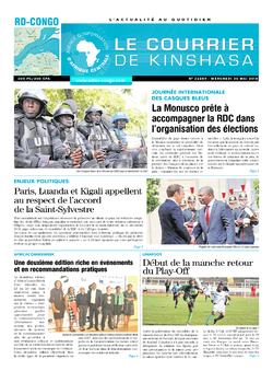 Les Dépêches de Brazzaville : Édition le courrier de kinshasa du 30 mai 2018