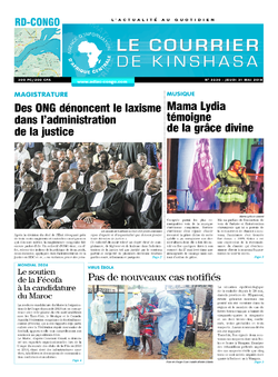 Les Dépêches de Brazzaville : Édition le courrier de kinshasa du 31 mai 2018