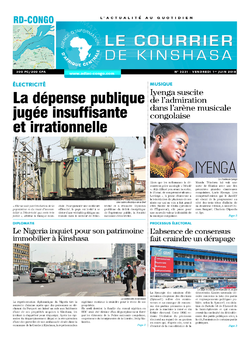 Les Dépêches de Brazzaville : Édition le courrier de kinshasa du 01 juin 2018