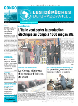 Les Dépêches de Brazzaville : Édition brazzaville du 06 juin 2018