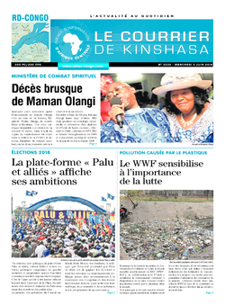 Les Dépêches de Brazzaville : Édition le courrier de kinshasa du 06 juin 2018