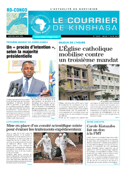 Les Dépêches de Brazzaville : Édition le courrier de kinshasa du 07 juin 2018