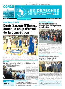 Les Dépêches de Brazzaville : Édition brazzaville du 13 juin 2018