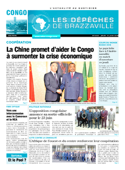 Les Dépêches de Brazzaville : Édition brazzaville du 14 juin 2018
