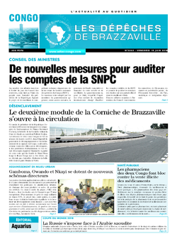 Les Dépêches de Brazzaville : Édition brazzaville du 15 juin 2018