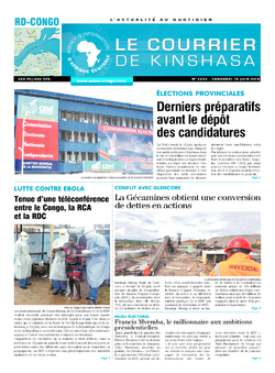 Les Dépêches de Brazzaville : Édition le courrier de kinshasa du 15 juin 2018