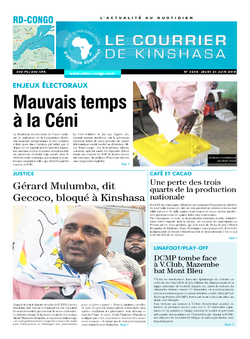 Les Dépêches de Brazzaville : Édition le courrier de kinshasa du 21 juin 2018