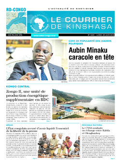 Les Dépêches de Brazzaville : Édition le courrier de kinshasa du 25 juin 2018