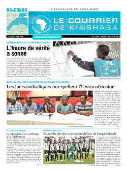 Les Dépêches de Brazzaville : Édition le courrier de kinshasa du 26 juin 2018