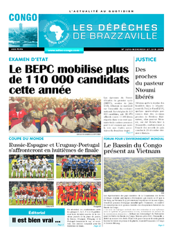 Les Dépêches de Brazzaville : Édition brazzaville du 27 juin 2018