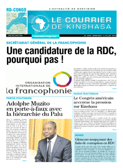 Les Dépêches de Brazzaville : Édition le courrier de kinshasa du 04 juillet 2018