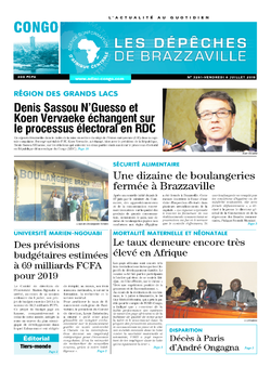 Les Dépêches de Brazzaville : Édition brazzaville du 06 juillet 2018