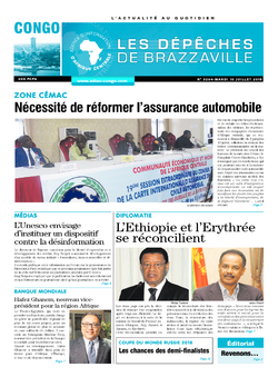 Les Dépêches de Brazzaville : Édition brazzaville du 10 juillet 2018