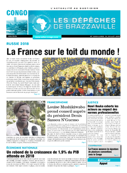Les Dépêches de Brazzaville : Édition brazzaville du 16 juillet 2018