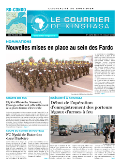 Les Dépêches de Brazzaville : Édition le courrier de kinshasa du 17 juillet 2018