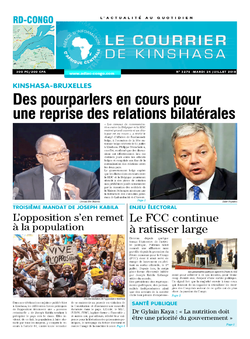 Les Dépêches de Brazzaville : Édition le courrier de kinshasa du 24 juillet 2018