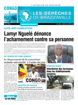 Les Dépêches de Brazzaville : Édition brazzaville du 30 août 2018