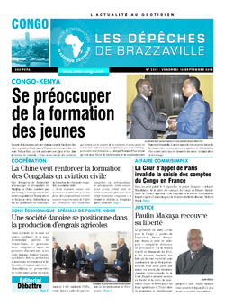 Les Dépêches de Brazzaville : Édition brazzaville du 14 septembre 2018