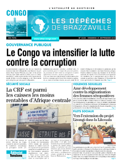 Les Dépêches de Brazzaville : Édition brazzaville du 21 septembre 2018