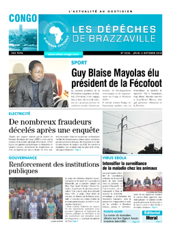 Les Dépêches de Brazzaville : Édition brazzaville du 04 octobre 2018