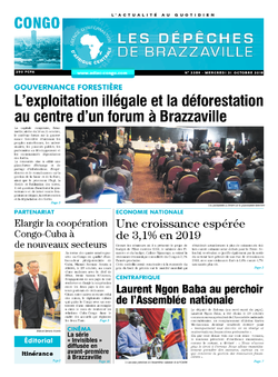 Les Dépêches de Brazzaville : Édition brazzaville du 31 octobre 2018