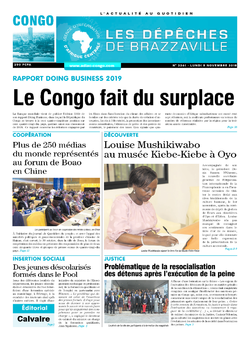 Les Dépêches de Brazzaville : Édition brazzaville du 05 novembre 2018