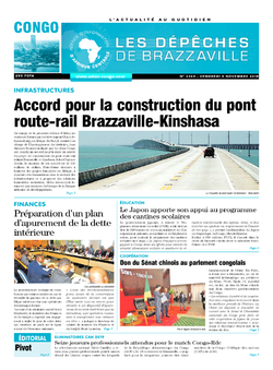 Les Dépêches de Brazzaville : Édition brazzaville du 09 novembre 2018
