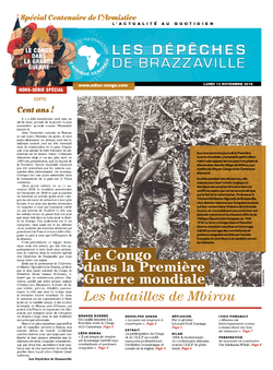 Les Dépêches de Brazzaville : Édition brazzaville du 11 novembre 2018