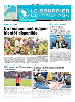 Les Dépêches de Brazzaville : Édition le courrier de kinshasa du 12 novembre 2018
