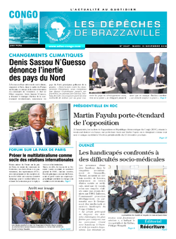 Les Dépêches de Brazzaville : Édition brazzaville du 13 novembre 2018