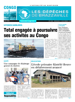 Les Dépêches de Brazzaville : Édition brazzaville du 14 novembre 2018