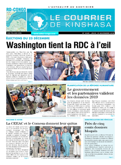 Les Dépêches de Brazzaville : Édition le courrier de kinshasa du 15 novembre 2018