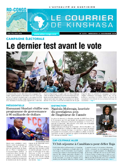 Les Dépêches de Brazzaville : Édition brazzaville du 21 novembre 2018