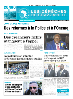 Les Dépêches de Brazzaville : Édition brazzaville du 22 novembre 2018