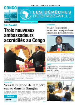 Les Dépêches de Brazzaville : Édition brazzaville du 23 novembre 2018