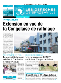 Les Dépêches de Brazzaville : Édition brazzaville du 26 novembre 2018