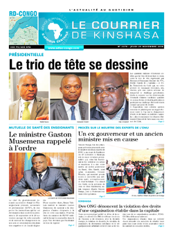 Les Dépêches de Brazzaville : Édition le courrier de kinshasa du 29 novembre 2018