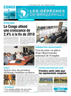 Les Dépêches de Brazzaville : Édition brazzaville du 30 novembre 2018
