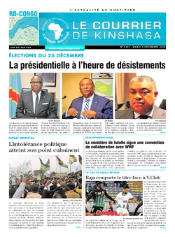 Les Dépêches de Brazzaville : Édition le courrier de kinshasa du 04 décembre 2018