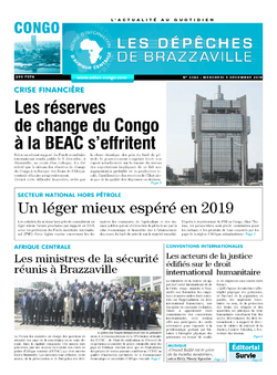 Les Dépêches de Brazzaville : Édition brazzaville du 05 décembre 2018