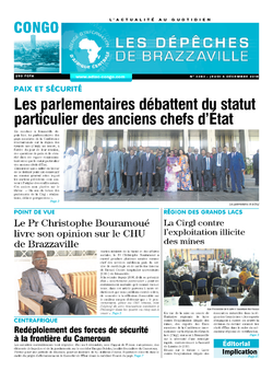 Les Dépêches de Brazzaville : Édition brazzaville du 06 décembre 2018
