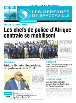 Les Dépêches de Brazzaville : Édition brazzaville du 07 décembre 2018