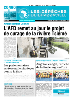 Les Dépêches de Brazzaville : Édition brazzaville du 12 décembre 2018