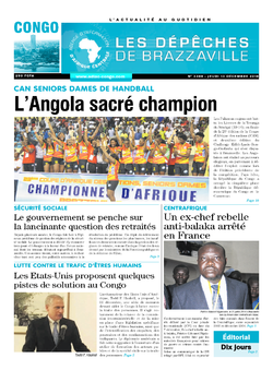 Les Dépêches de Brazzaville : Édition brazzaville du 13 décembre 2018