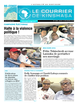 Les Dépêches de Brazzaville : Édition le courrier de kinshasa du 13 décembre 2018