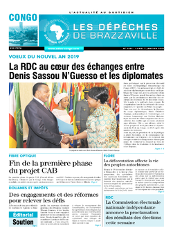 Les Dépêches de Brazzaville : Édition brazzaville du 07 janvier 2019