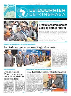 Les Dépêches de Brazzaville : Édition brazzaville du 15 janvier 2019